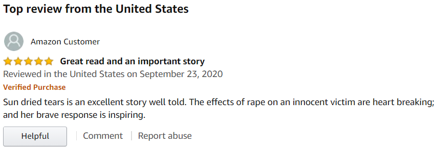 Book Review on Amazon